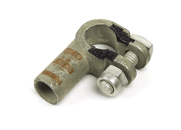 2/0 AWG Right Elbow Negative @ 5 Pack - Orange  84-9648