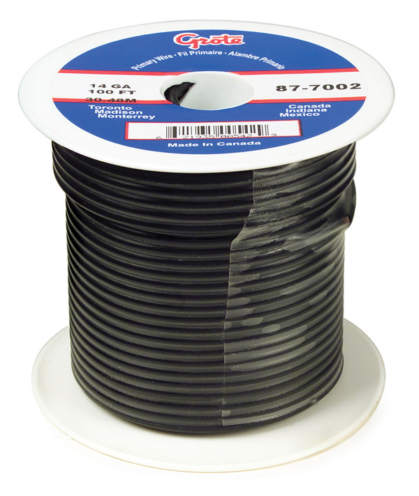 16 AWG General Purpose Thermo Plastic Wire @ 25' - Black  89-8002
