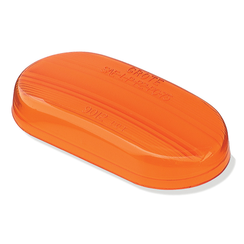 Clearance/Marker Single-Bulb Oval Replacement Lens - Amber  90123