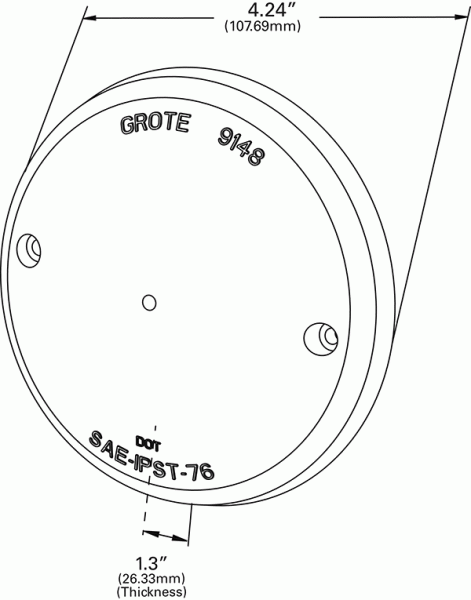 Stop/Tail/Turn Replacement Lens - Red  91482
