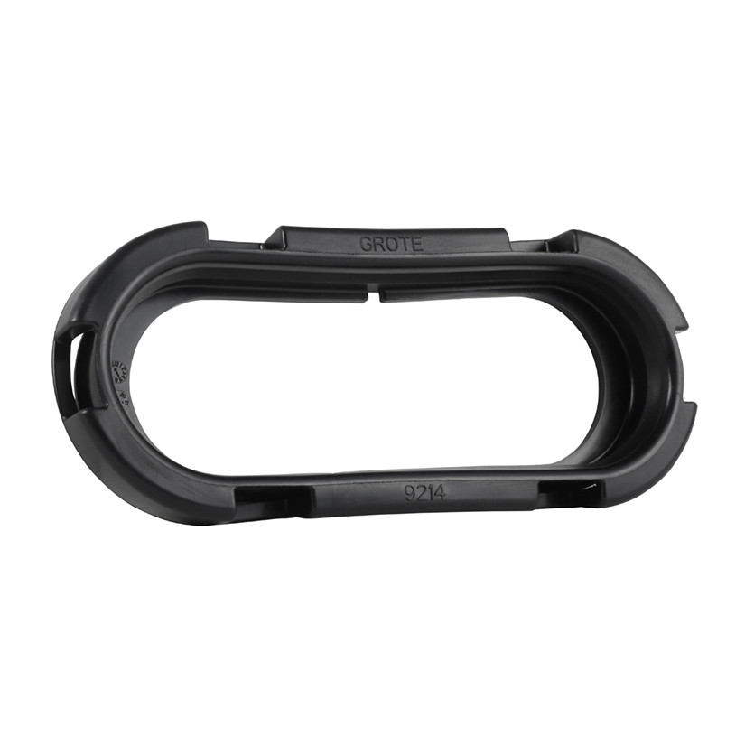 6" Oval Lamp Open Hole Grommet - Black  92140