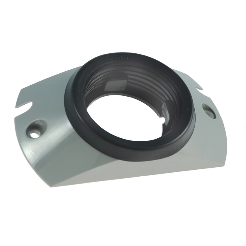2-1/2" Round Lamp Surface Mount Bracket w/Open Hole Grommet - Gray  93750
