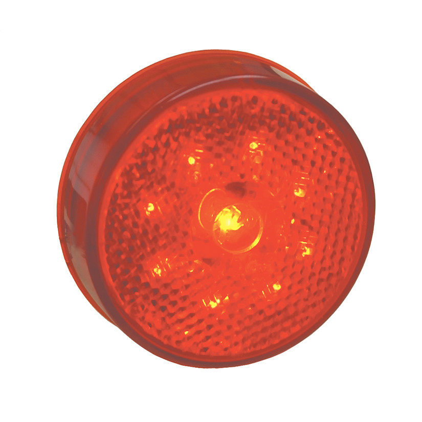 Hi Count® 2-1/2" LED Clearance/Marker Lamp w/Built-in Reflector - Red  G1002