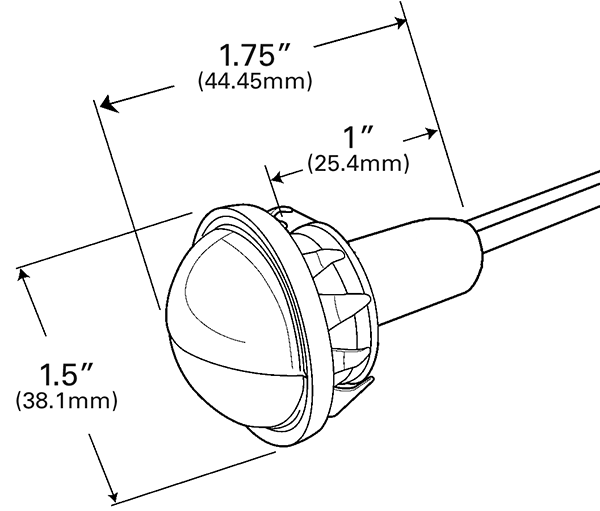LED Compact Courtesy Lamp - Clear  G6121