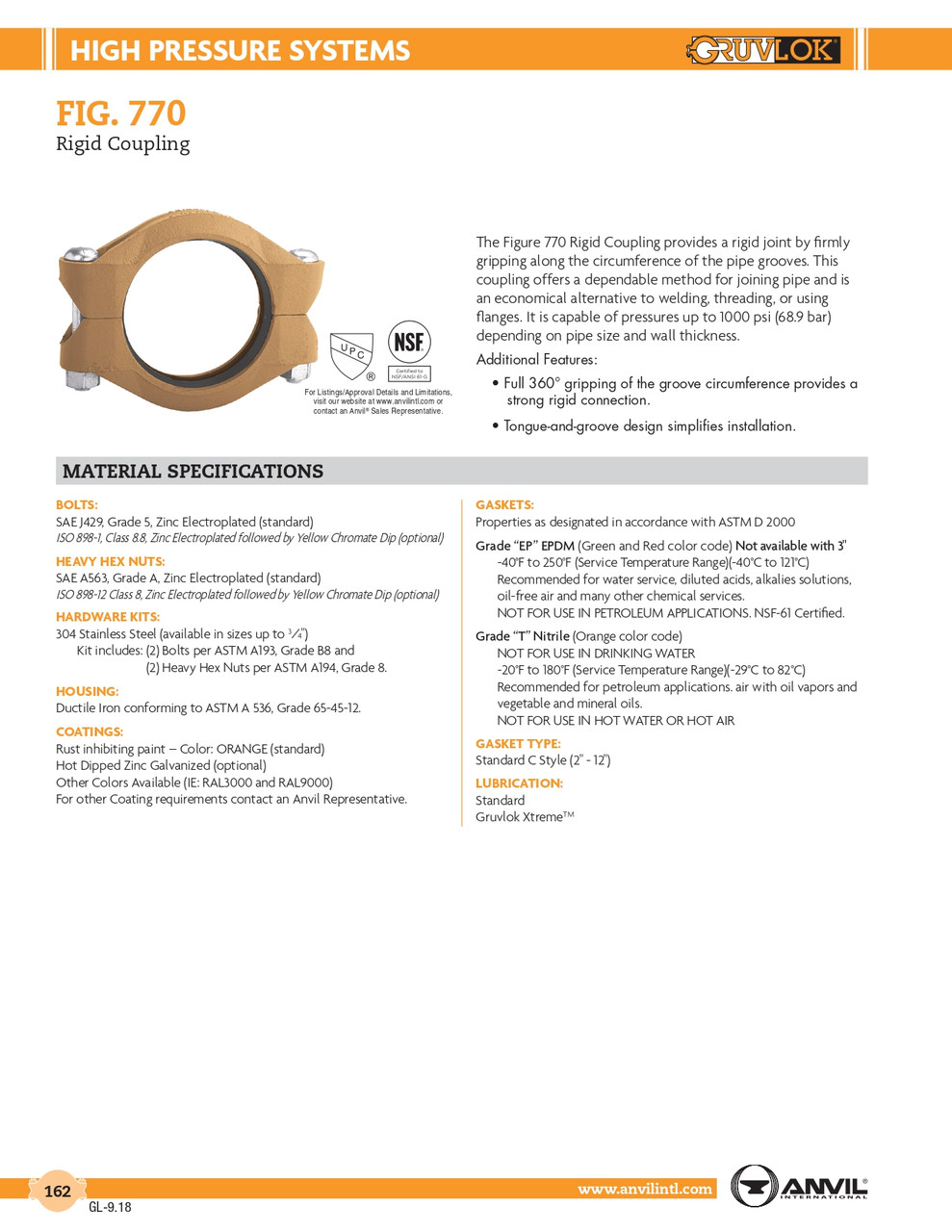 Fig. 770 Rigid Coupling 4"