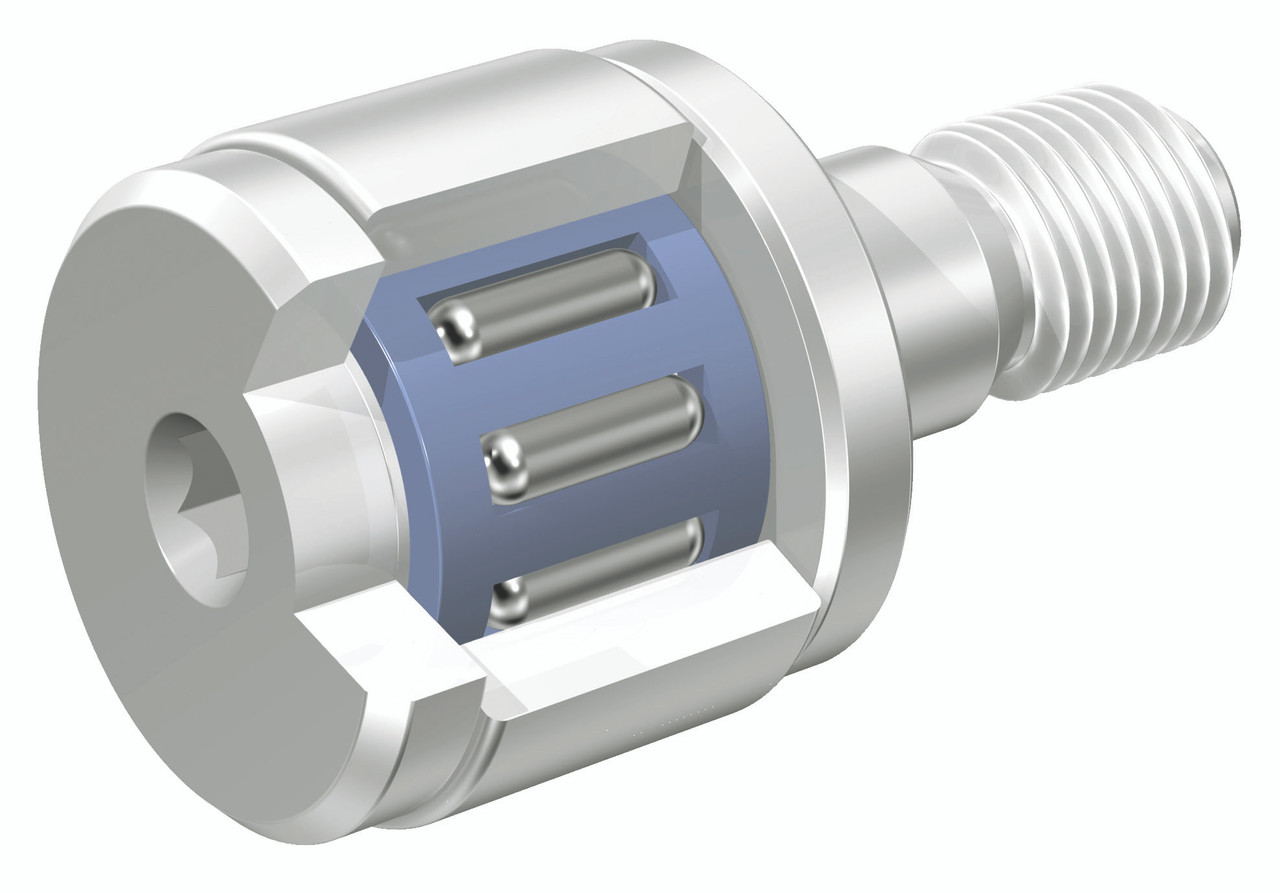 Metric Miniature Full Complement Cam Follower   CFS 2.5V