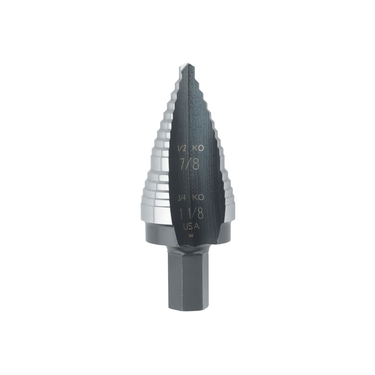 UNIBIT® 7/8 - 1-1/8" #9 High Speed Steel Step Drill Bit   10239