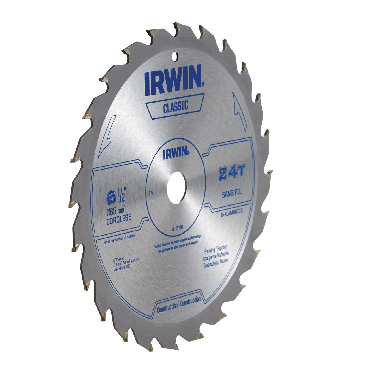6-1/2" 24T Classic Series Carbide Circular Saw Blade   15120