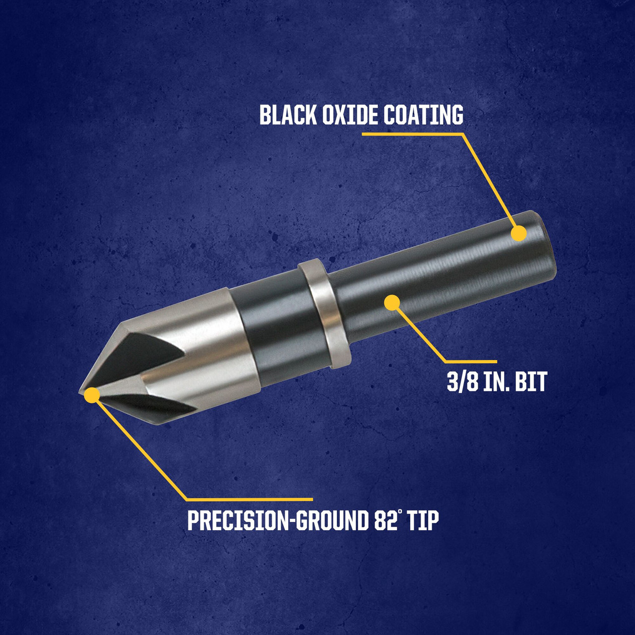 3/8" 82° High Speed Steel Countersink Bit   1877715