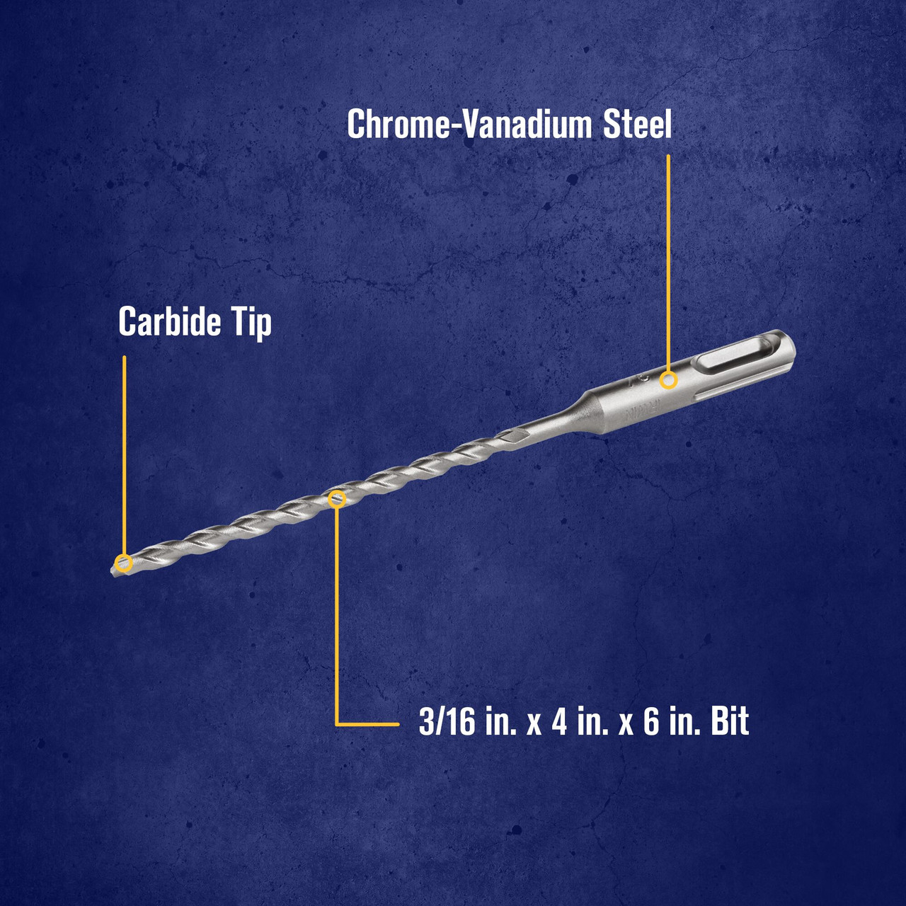 3/16 X 4 X 6" SDS-Plus® Hammer Drill Bit   322004