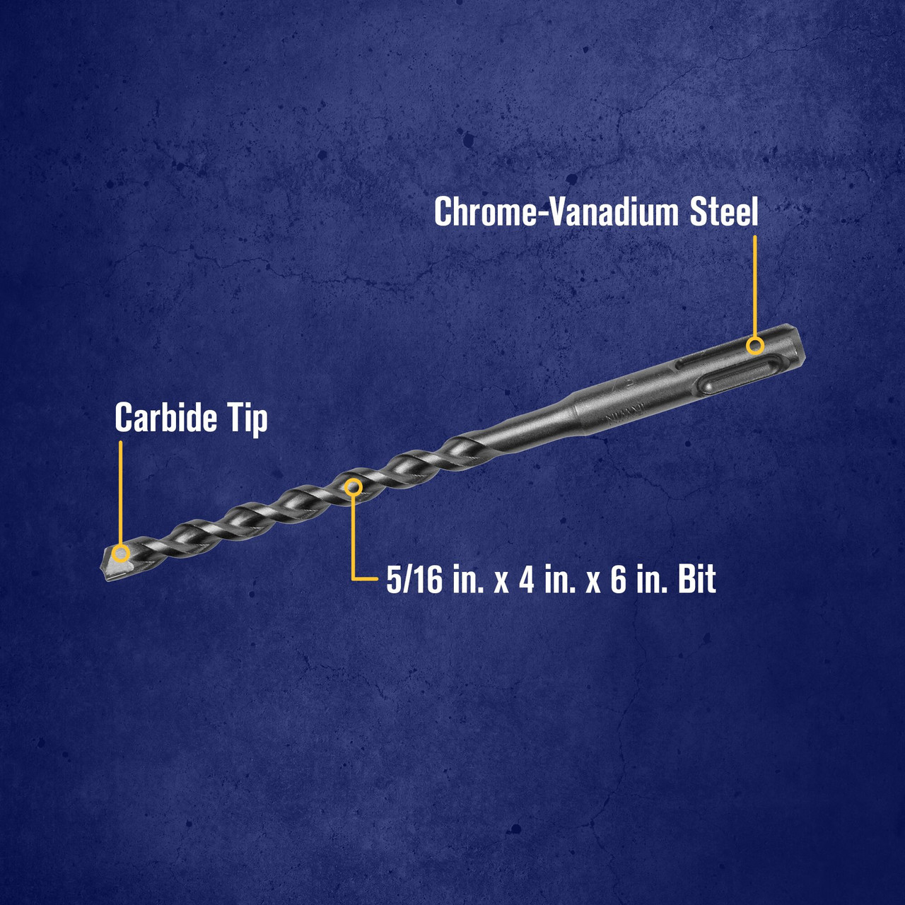 5/16 X 4 X 6" SDS-Plus® Hammer Drill Bit   322022