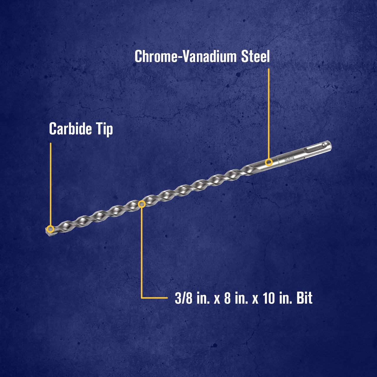3/8 X 8 X 10" SDS-Plus® Hammer Drill Bit   322025