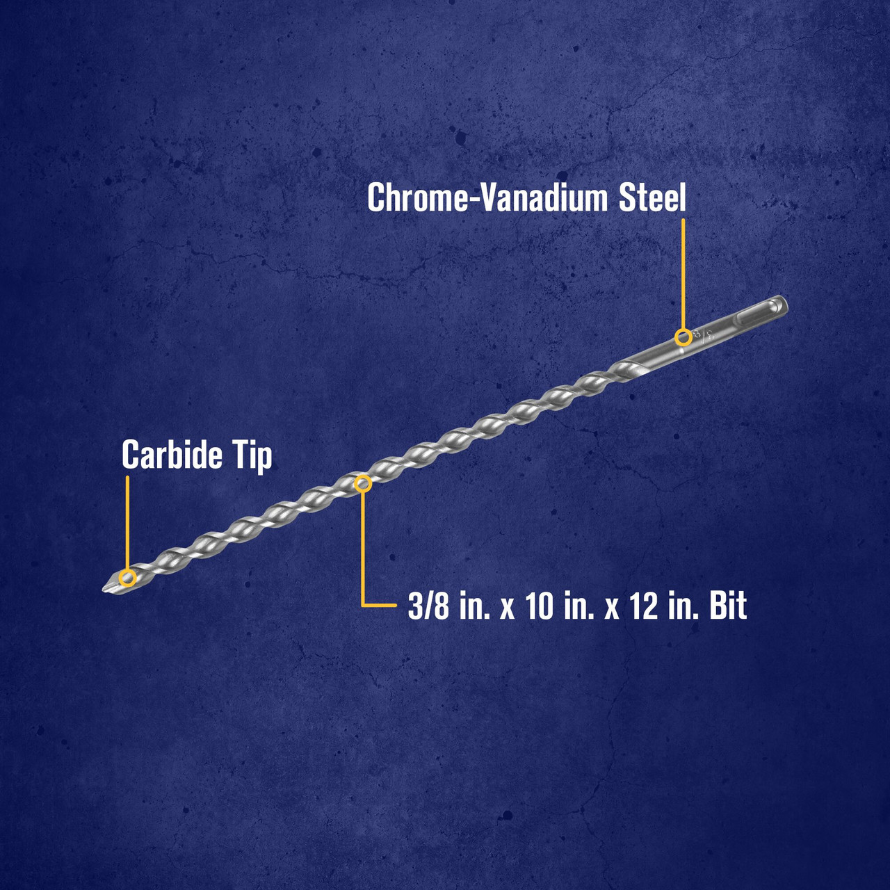 3/8 X 10 X 12" SDS-Plus® Hammer Drill Bit   322026
