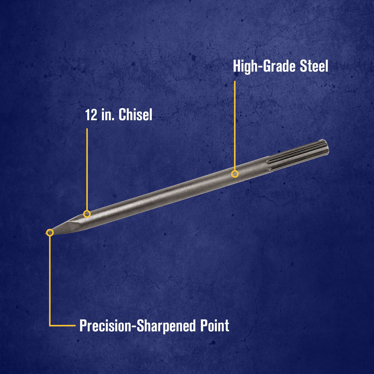 12" Bull Point Chisel SDS-MAX® Hammer Bit   332000