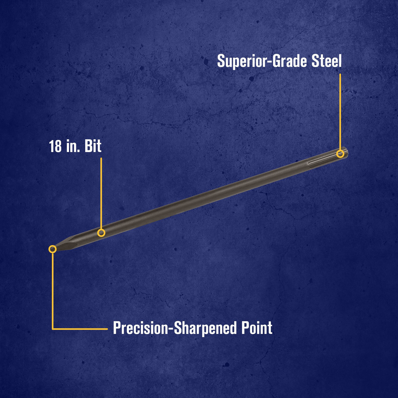 18" Bull Point Chisel SDS-MAX® Hammer Bit   332001