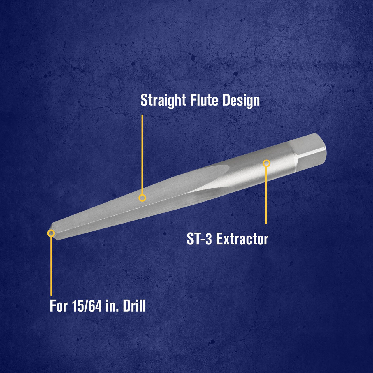 5 Pc. Hanson® ST-3 Straight Flute Extractor   52603
