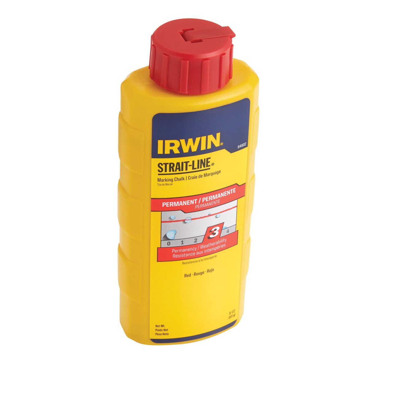 Strait-Line® Red Permanent Marking Chalk 8oz   64902