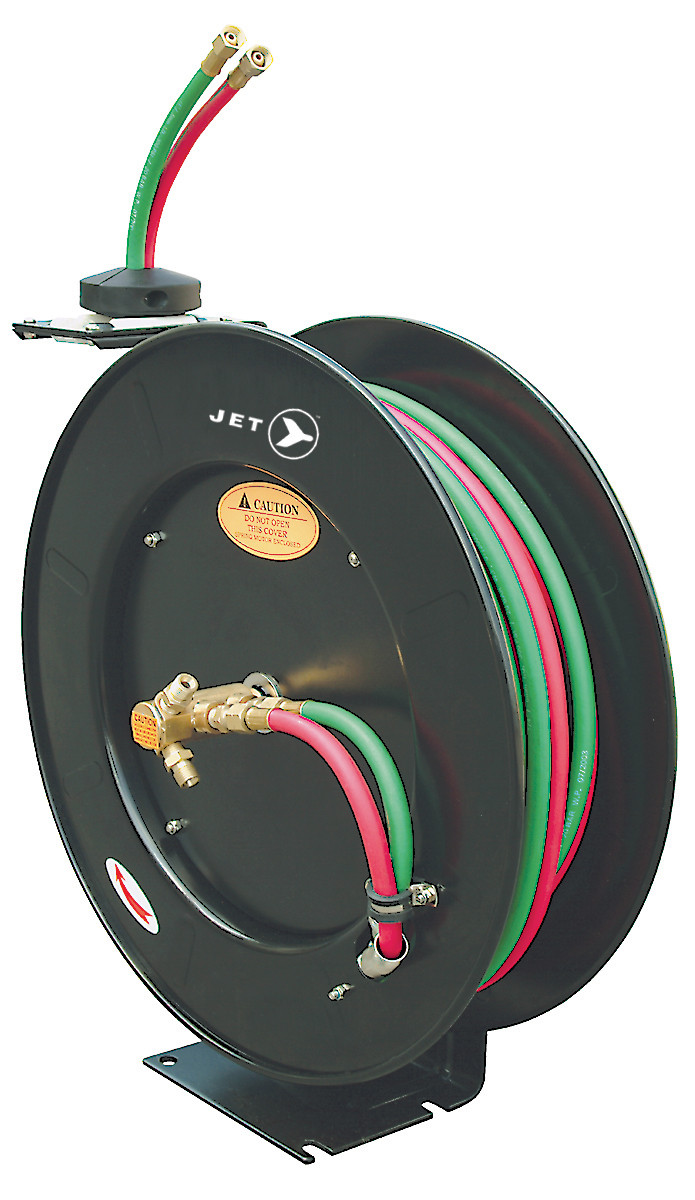 1/4" x 50' H/D Retractable Oxy/Acetylene Hose Reel 391746