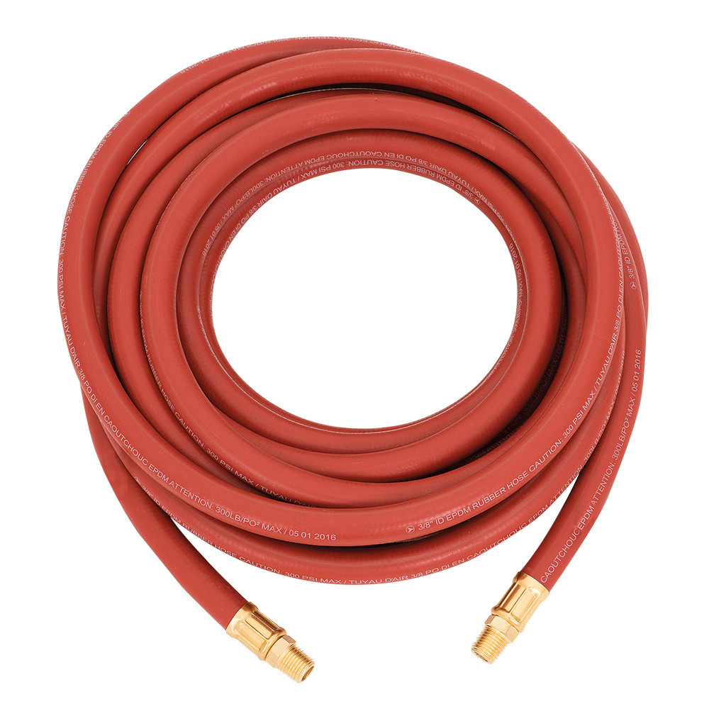 1/2" X 50' Red EPDM Rubber Air Hose  408186