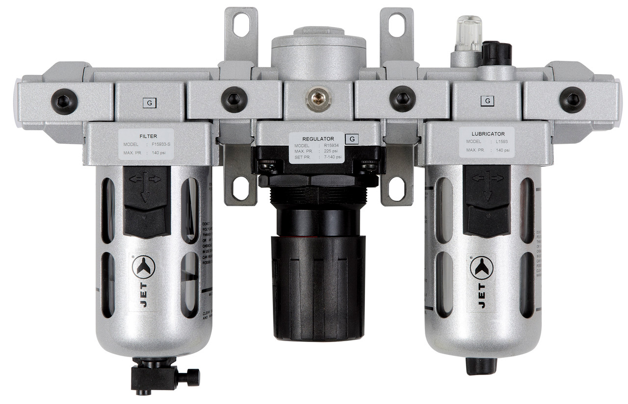 3 Pc. 3/8"-18 NPT Air Filter - Regulator - Lubricator Combo 408855