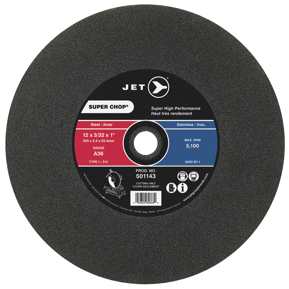 12 x 3/32 x 1" A36 SUPER CHOP T1 Cut-Off Wheel 501143