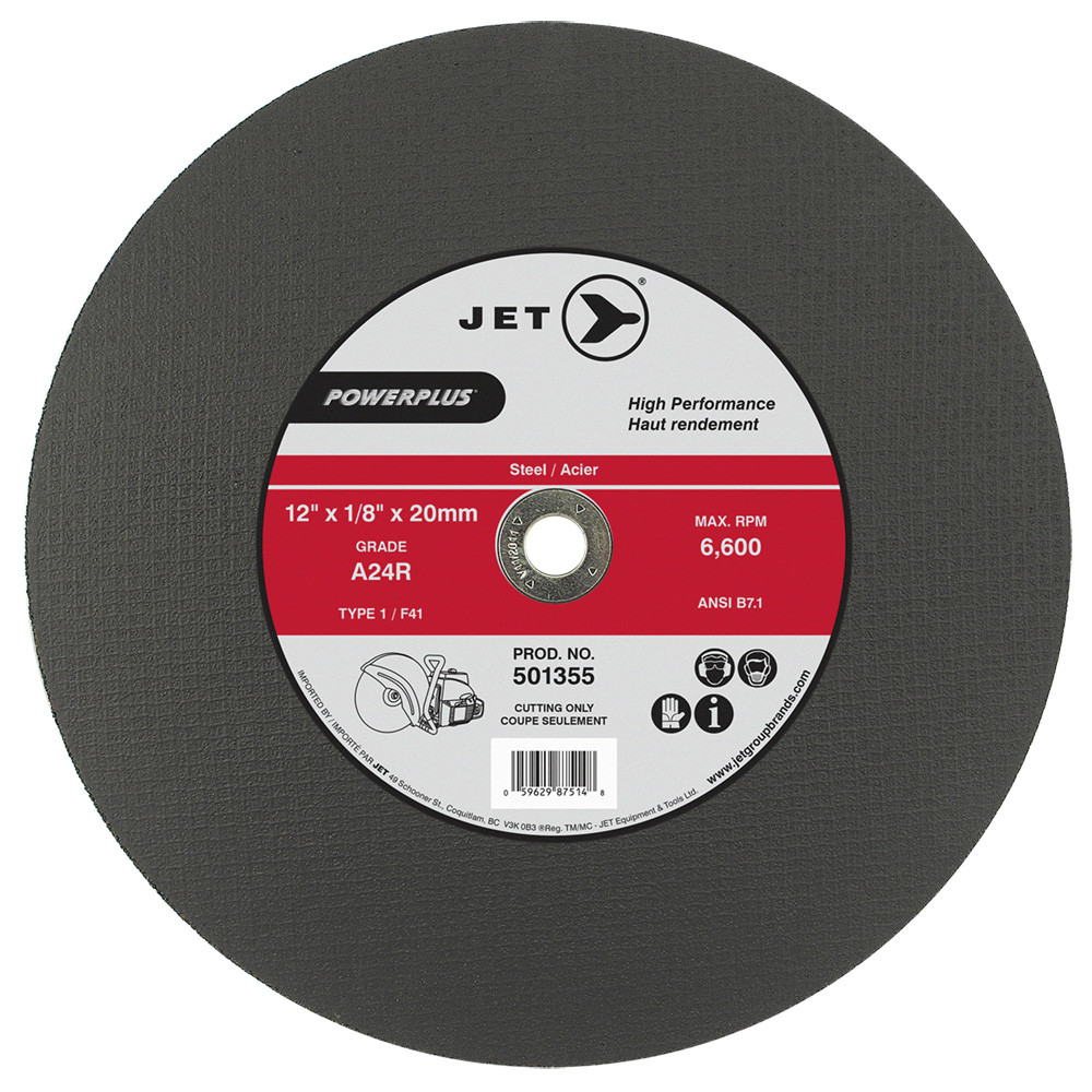 14 x 1/8" x 20mm A24R POWERPLUS T1 Cut-Off Wheel  501370