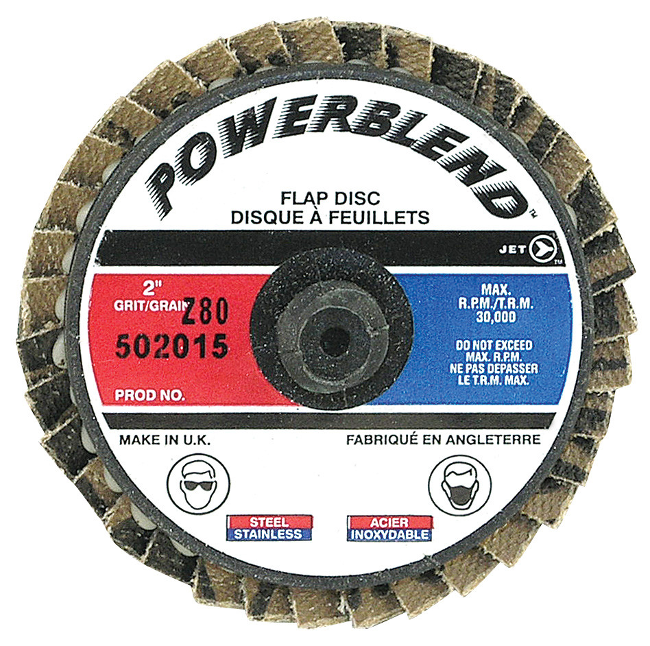 2" Z120 POWERBLEND Mini-Mite Roll-on Flap Disc  502017