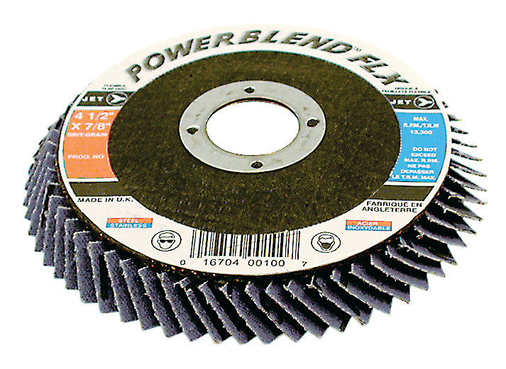 4-1/2 x 7/8" Z40 POWERBLEND FLX Flexible Zirconia Flap Disc 503313