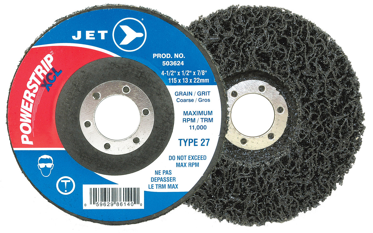 4-1/2 x 1/2 x 7/8" POWERSTRIP XCL T27 Surface Preparation Depressed Centre Wheel 503624