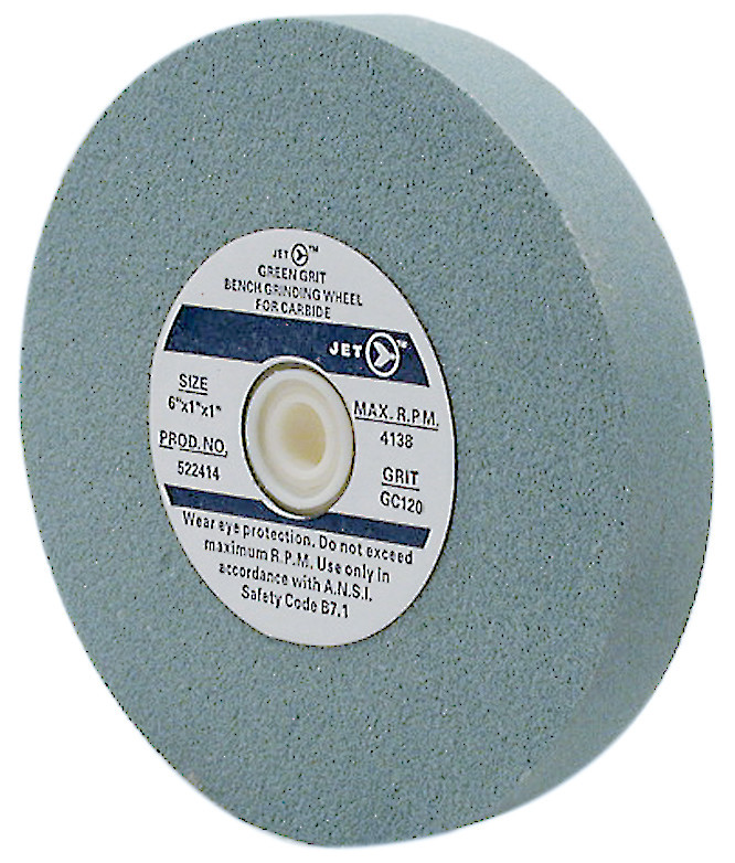 8 x 1 x 1" GC80 Bench Grinding Wheel (For Carbides) 522437