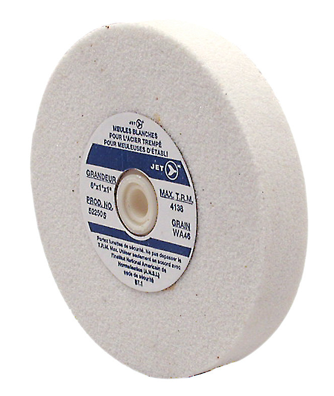 6 x 1 x 1" WA60 Bench Grinding Wheel (For Hardened Steel) 522506
