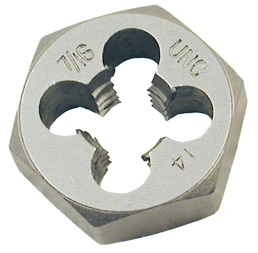 1/4"-20 NC Alloy Steel SAE Hex Die (1" Hex) 530722