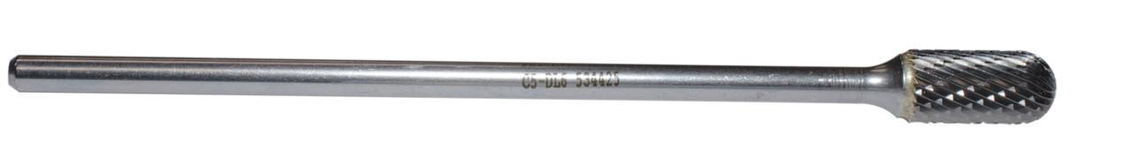 1/2 x 6" JET-KUT® Long Shaft Round Nose Shape Burr  534425