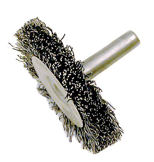 2 x 1/4" Shaft Mounted F-Crimped Radial End Brush 550906