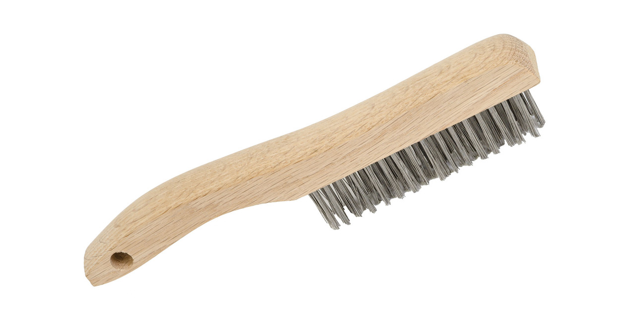 4 Row Stainless Steel Shoe Handle Brush 551105