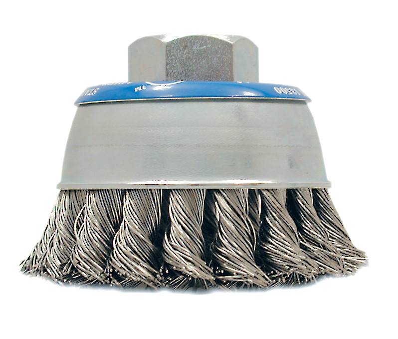 3 x 5/8"-11 NC Stainless Steel Knot Twisted Cup Brush 553683