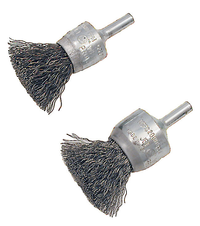 1 x 1/4" Stainless Steel Shaft Mounted Crimped Radial Brush 553766