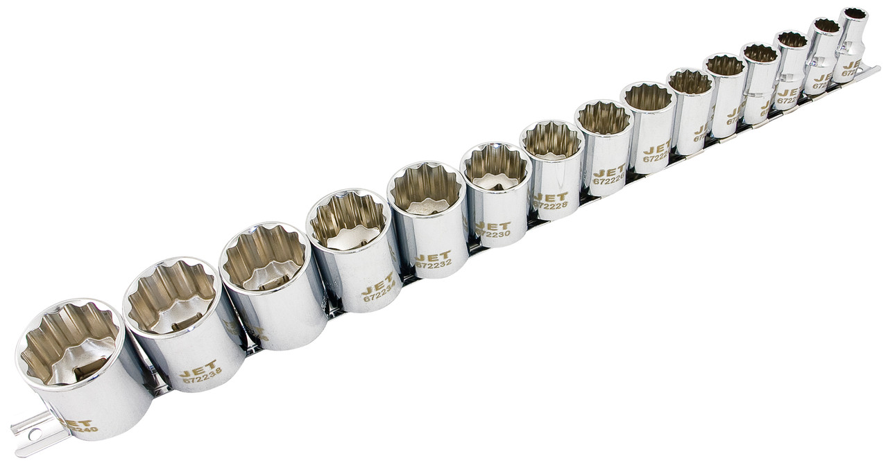 15 Pc. 1/2" Drive SAE Socket Set - 12 Point  601317