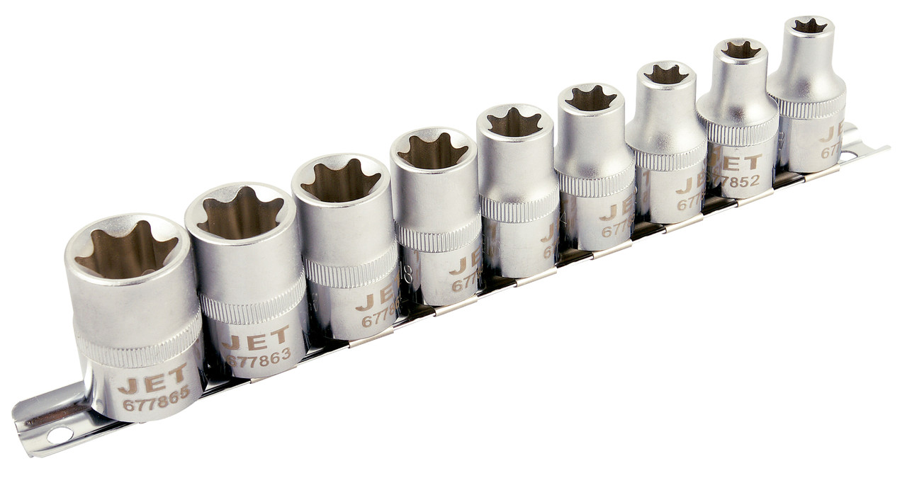 9 Pc. 1/2" Drive External Torx® Socket Set 601321