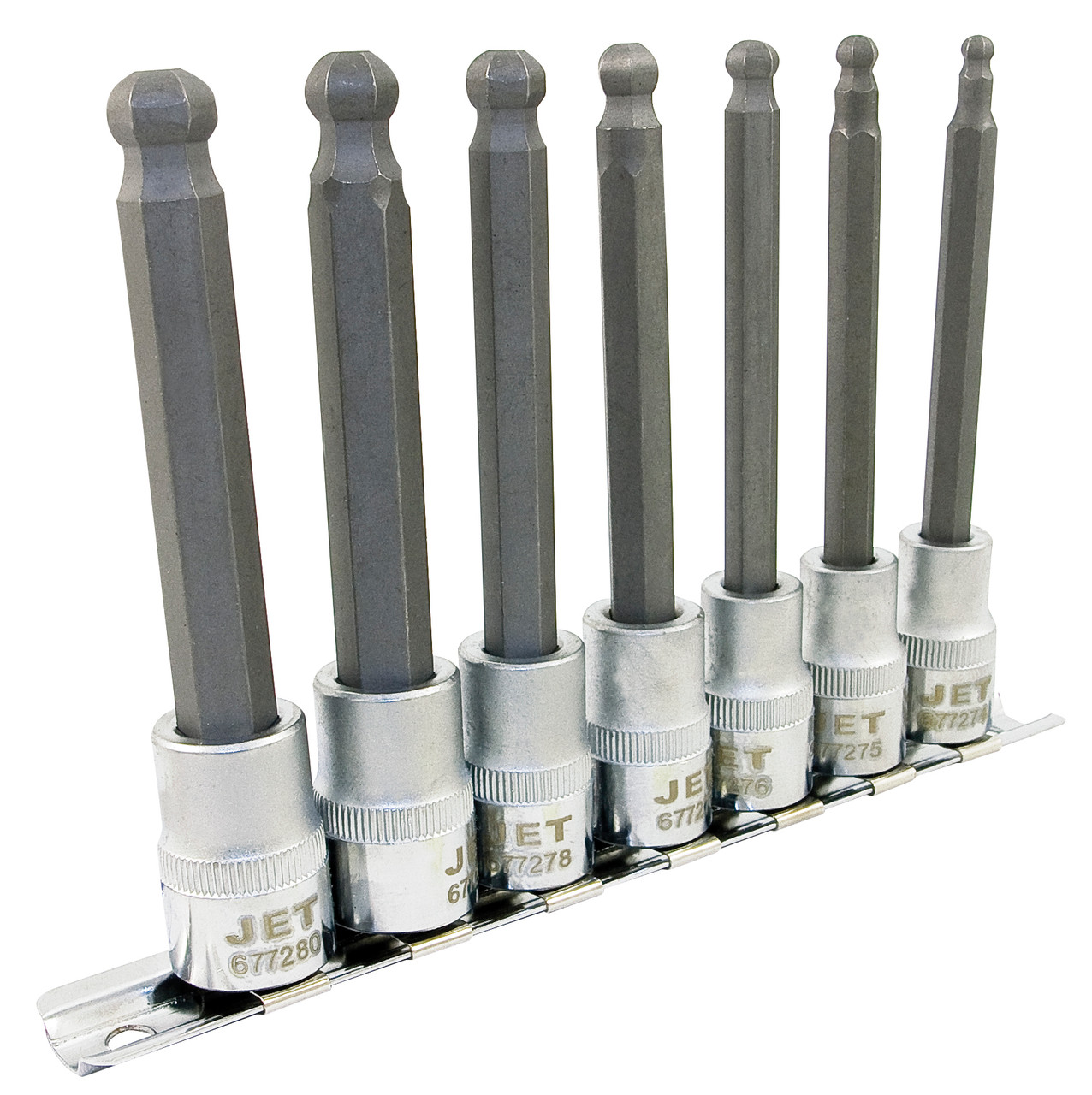 7 Pc. 3/8" Drive Metric 4" Long Ball Nose Socket Set 601805