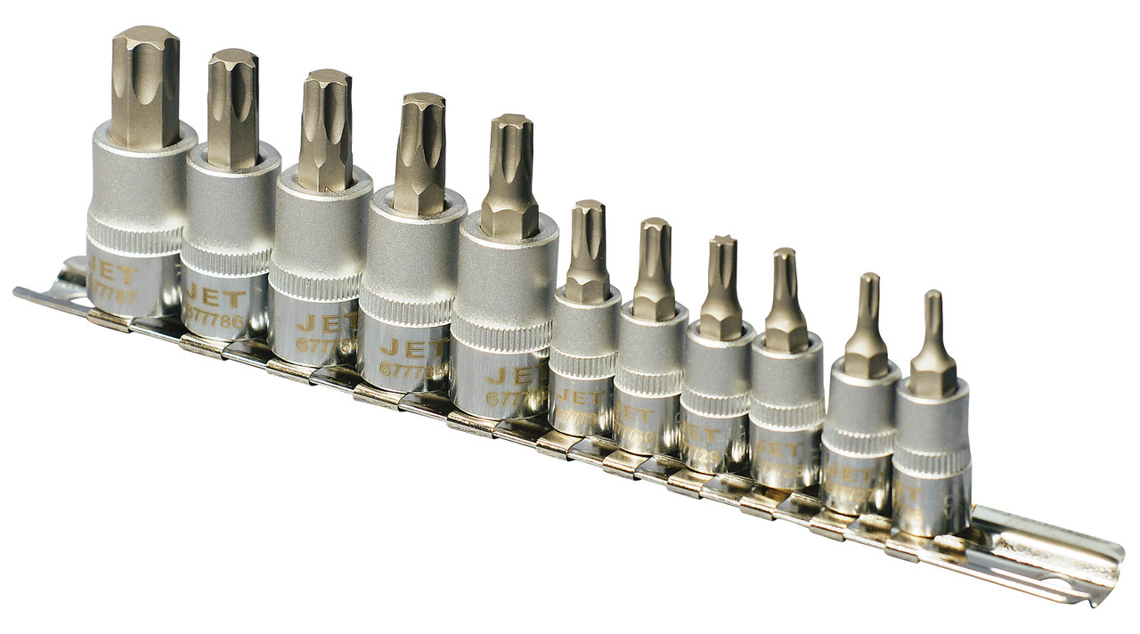 11 Pc. 1/4" & 3/8" Drive Non-Tamperproof Torx® Bit Socket Set 601806