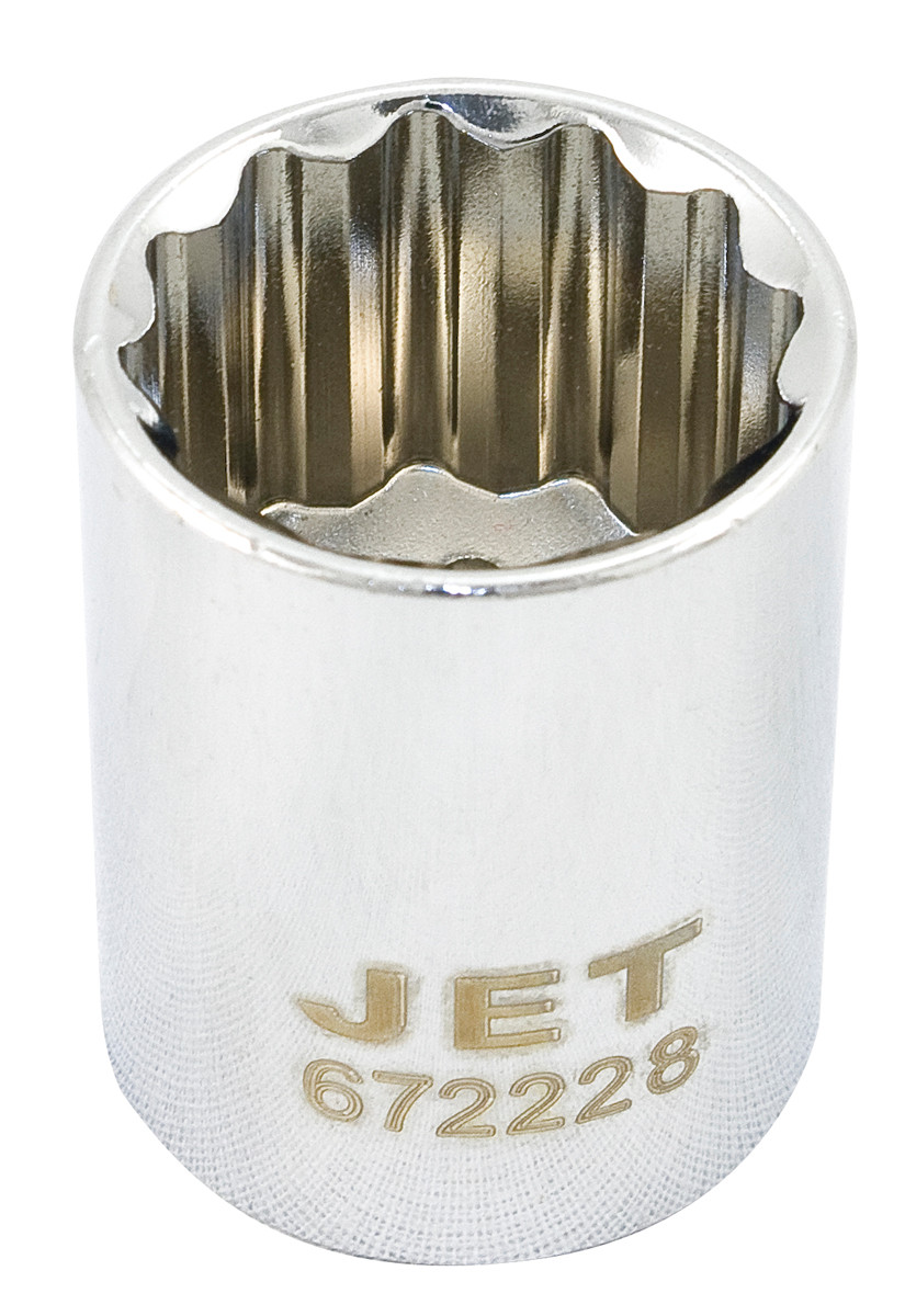1/2" Drive x 7/8" Regular Chrome Socket - 12 Point  672228