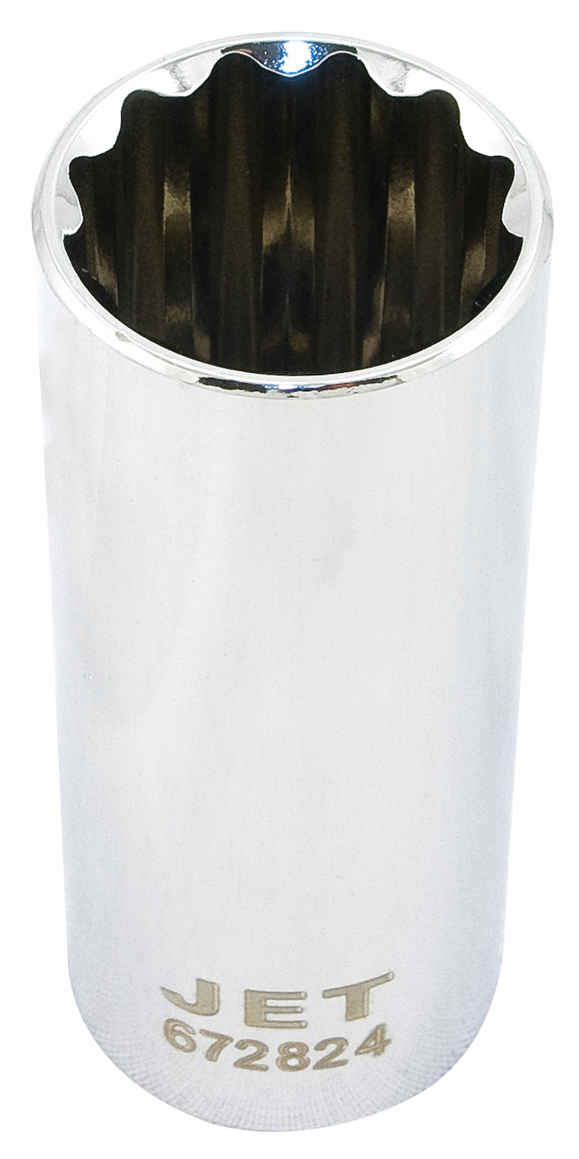 1/2" Drive x 17mm Deep Chrome Socket - 12 Point  672817