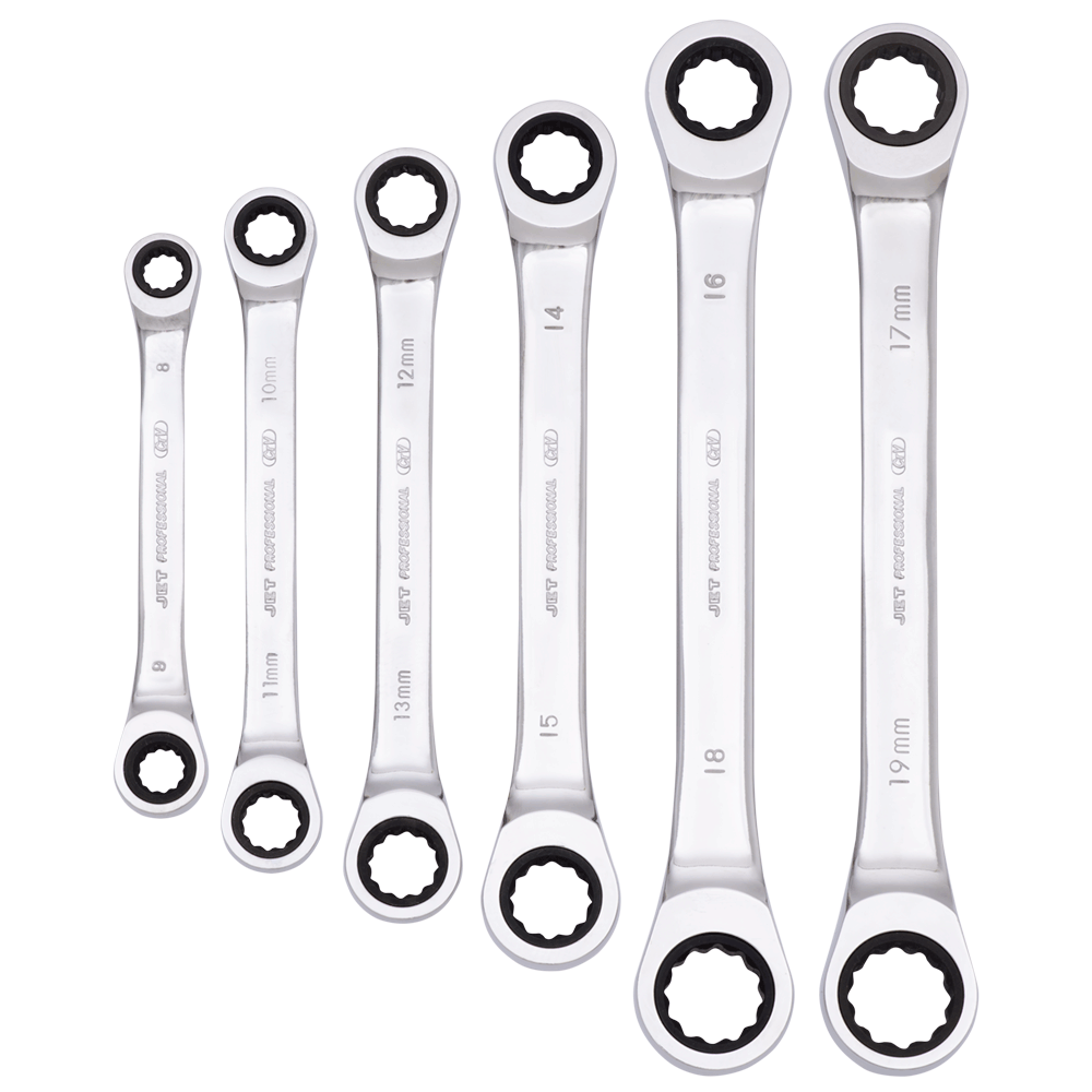6 Pc. Long Metric Double Box End Ratchet Wrench Set  700396