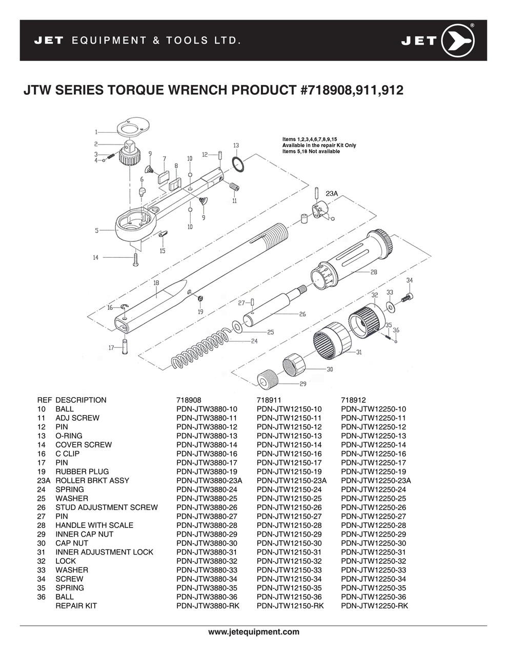 1/2" Drive 250 ft/lb. Torque Wrench 718912