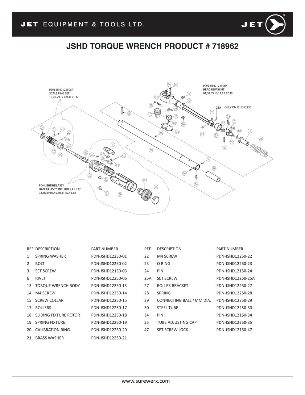 1/2" Drive 250 ft/lb. SH/D Torque Wrench  718962