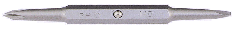 1/8" Slot x #0 Phillips Replacement Bit 720592