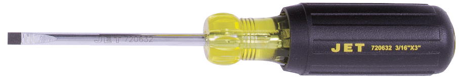3/16" x 4" Cabinet Tip Slot Cushion Grip Screw Driver 720633