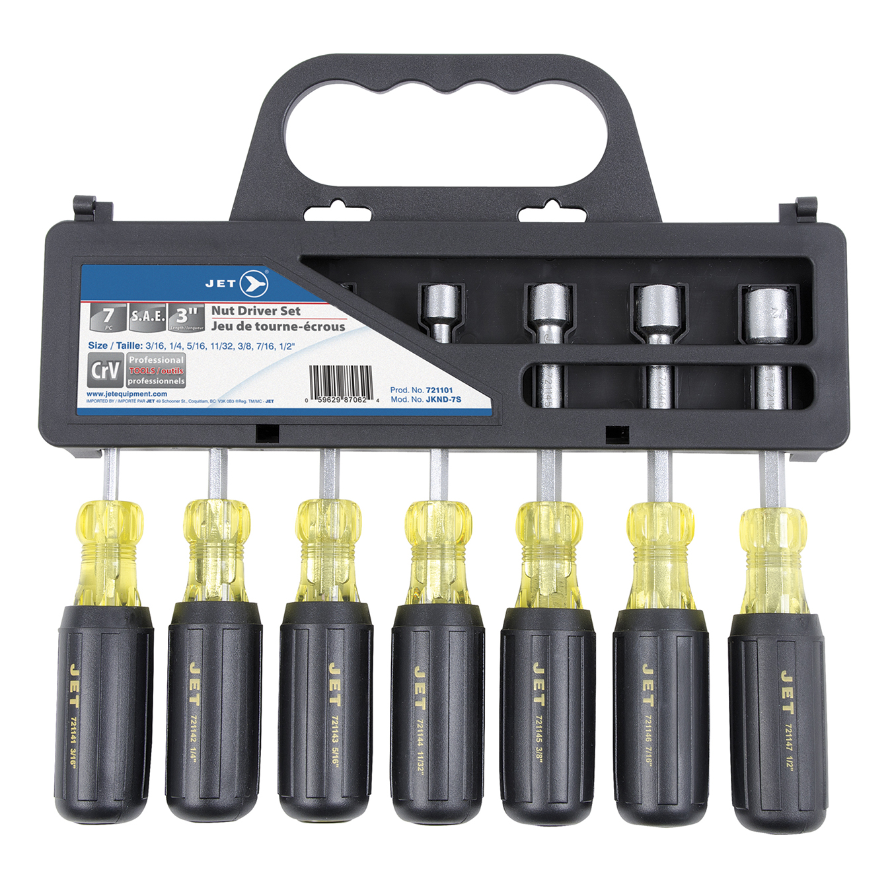 7 Pc. SAE Cushion Grip Nut Driver Set 721101