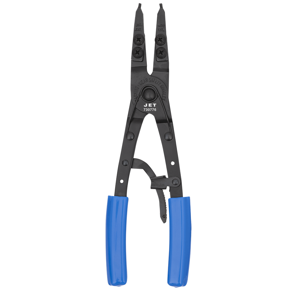 10-1/2" H/D Internal Ratcheting Snap Ring Plier w/Replaceable Tips  730776